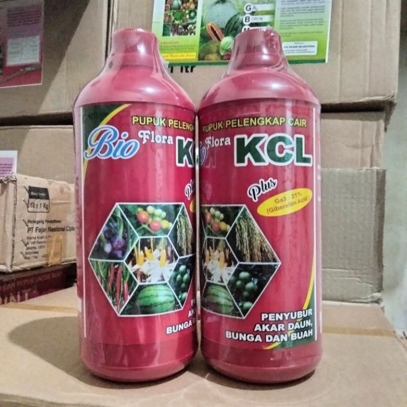 Pupuk Kcl Merah Premium Cair Bio Flore Kemasan 1 Liter