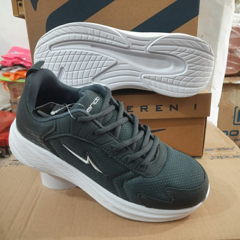 ANDO LUISAO #New Sepatu Sport Ando Sneaker Abu 39-43
