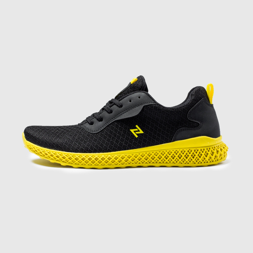 Sepatu Sneakers Pria Casual Sporty Shoes Olahraga Running Trendi Original Naz Dominic Black