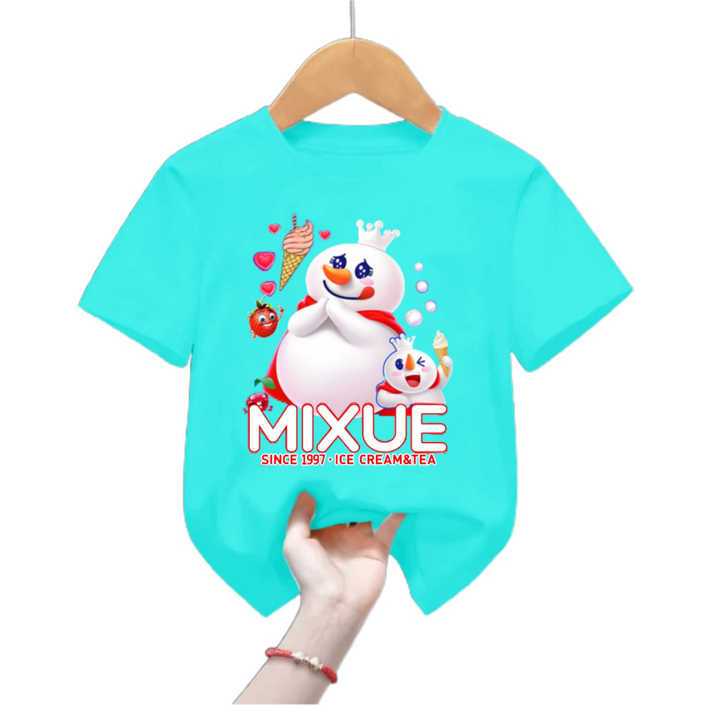 kaos anak perempuan  MIXUE 2-11 TAHUN