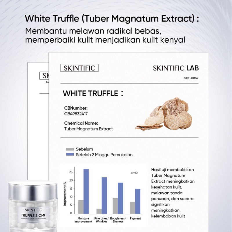 SKINTIFIC Truffle Biome skin Reborn cream Gel Moisturizer  30g