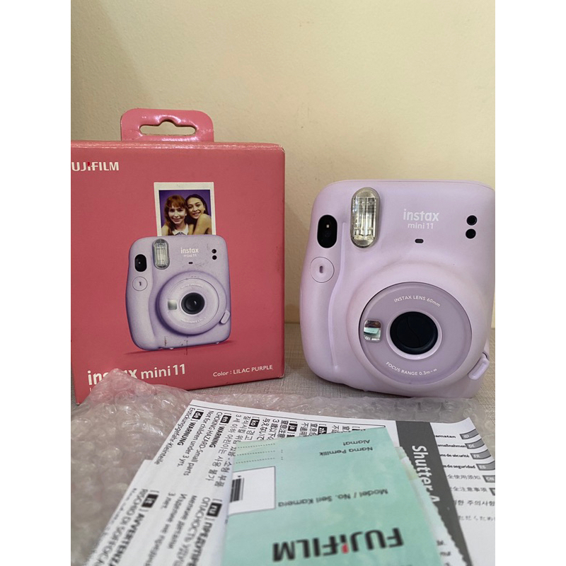 Kamera Polaroid Instax Mini 11 Lilac Ungu Second Preloved Mulus