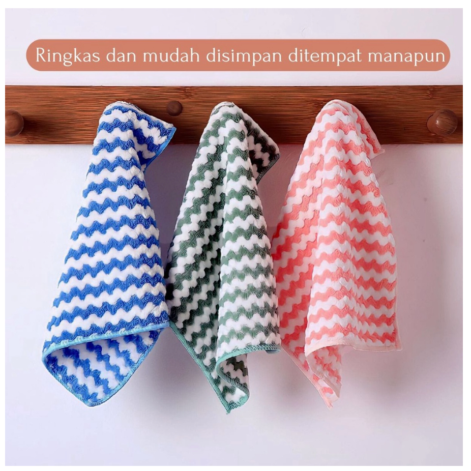 LAP MICROFIBER KAIN LAP PIRING DAPUR MOTIF SERAT