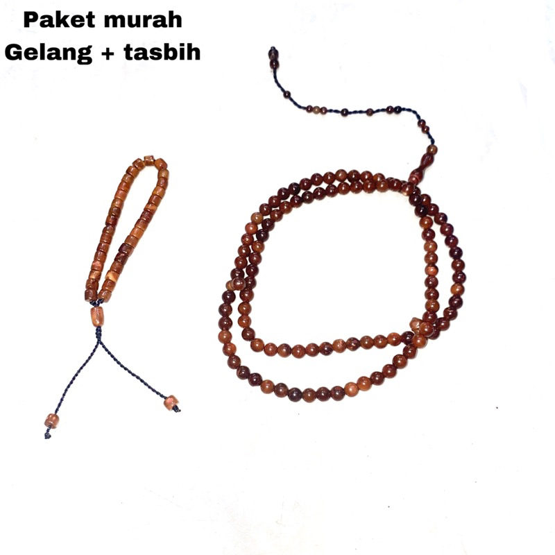 Paketan murah gelang + tasbih ukuran 6