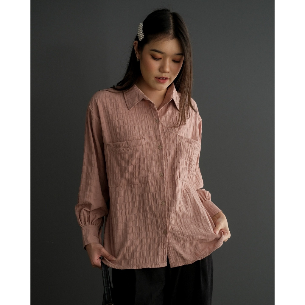 Myrubylicious DEVON SHIRT KODE SK2711 | SHIRT | KEMEJA WANITA | KEMEJA LENGAN PANJANG | KEMEJA CRINCLE