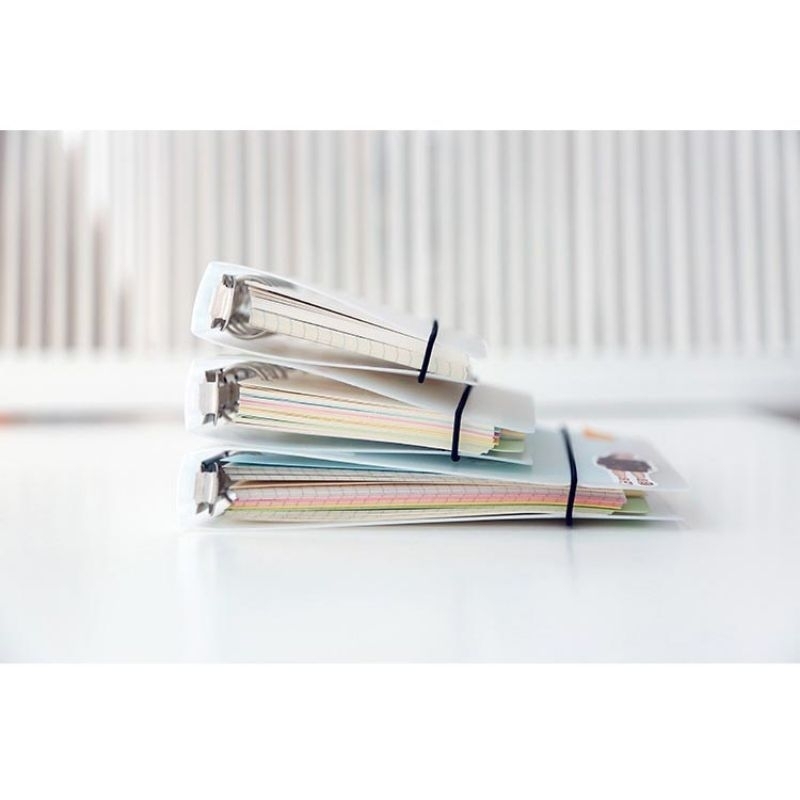 

PHANTACI Cover Binder Buku Catatan Jurnal Harian Notebook Spiral - Matte Transparant