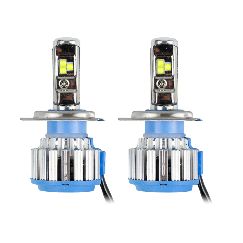 Turbo LED H4 Super Bright - Lampu Depan Mobil Headlamp LED SMD H4 Cool White 2 PCS / TURBO LIGHT LED