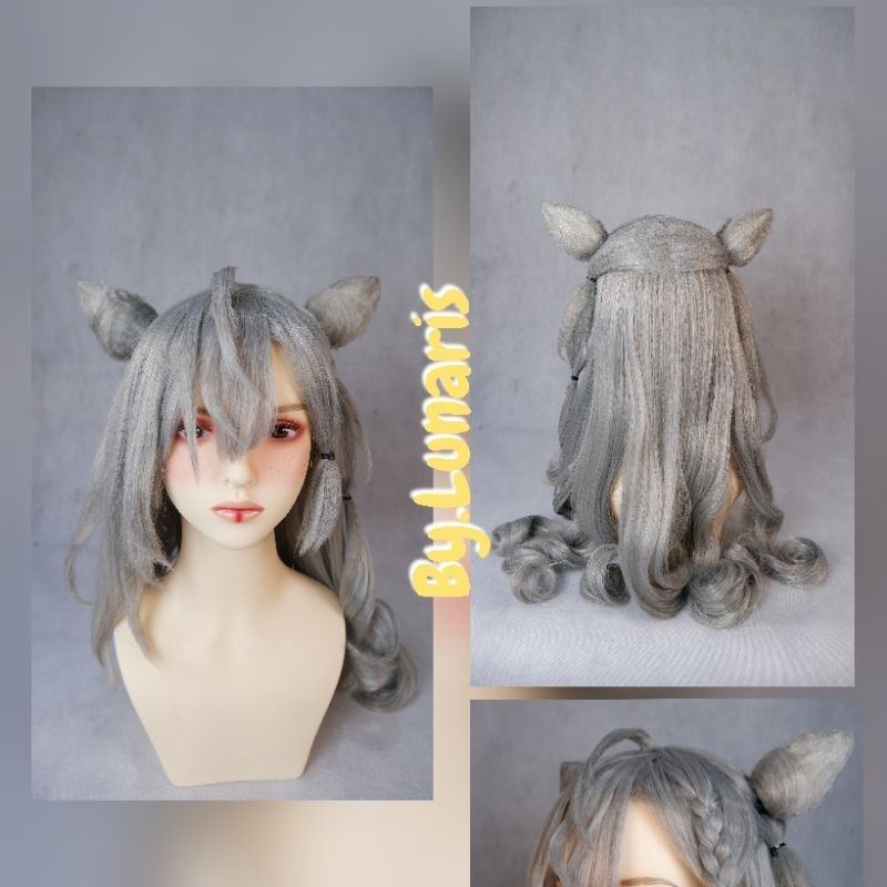 Wig Zeta Hololive ID belum termasuk acc dan anting (sudah termasuk dengan jasa styling wig cosplay)