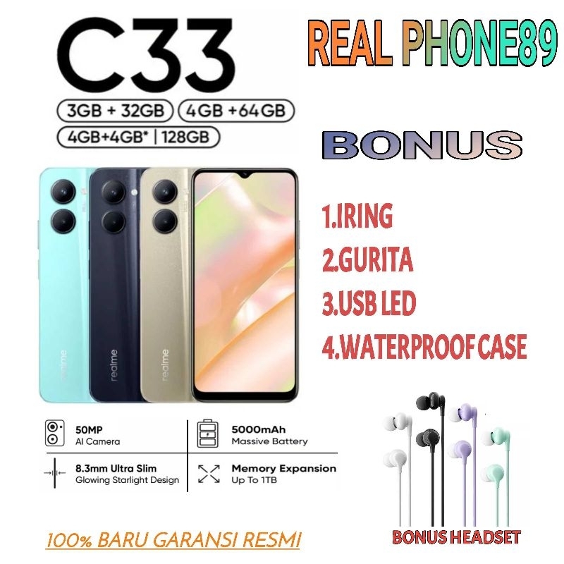 REALME NARZO 50i NARZO 50 i RAM 4/64 GB | C33 3/32 | C33 4/64 | 4/128GB | Narzo 50i Prime 3/32 | 4/6