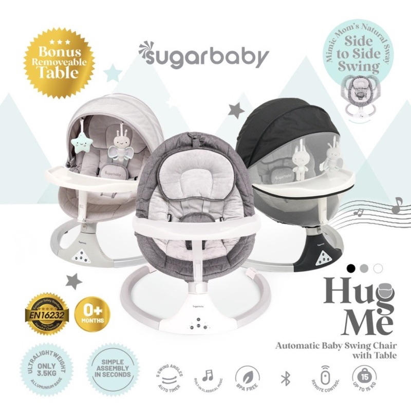 Sugar Baby Hug Me Automatic Baby Swing Chair with Table