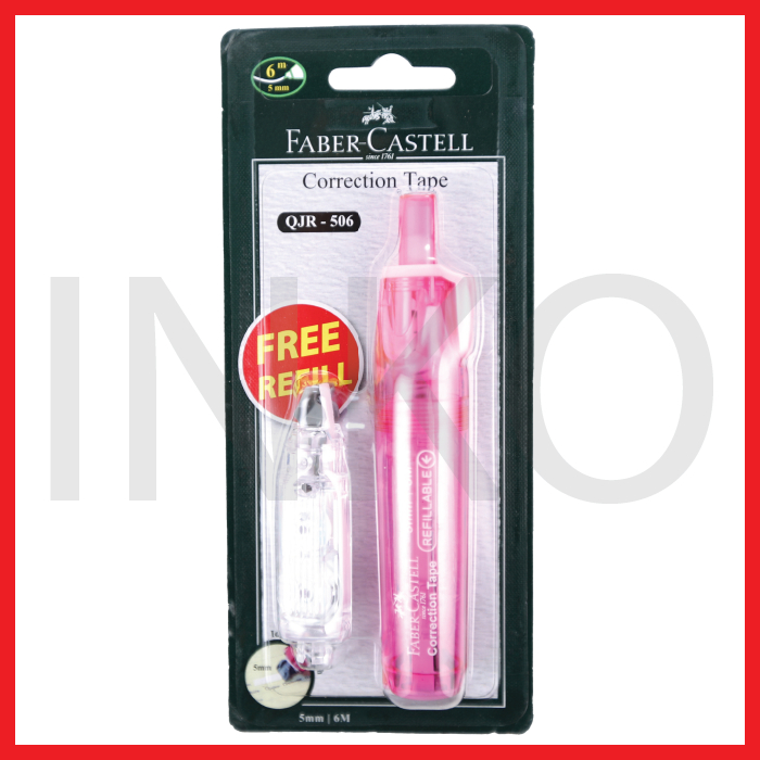 

FABER CASTELL CORRECTION TAPE QJR 506 PINK