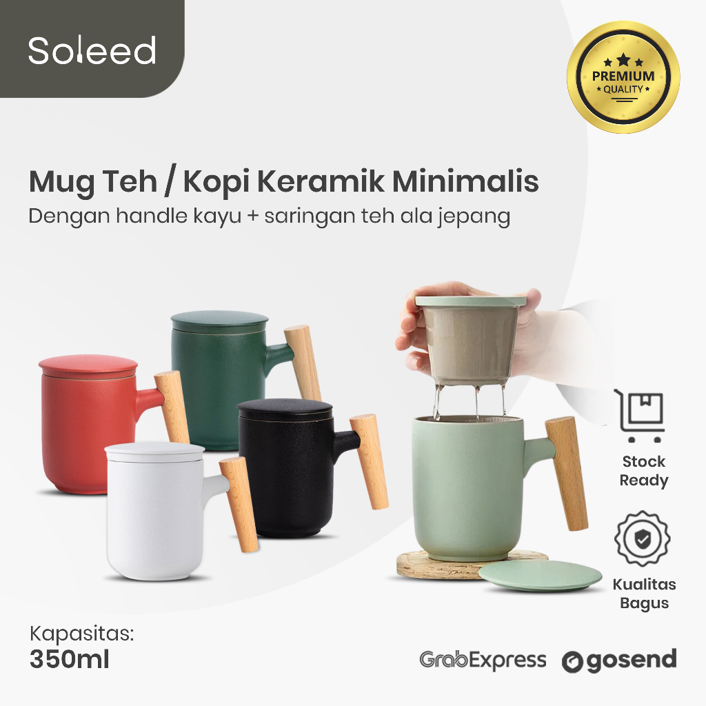 GELAS KOPI CANGKIR SARINGAN TEH KERAMIK NORDIC COFFEE GLASS MSJ844