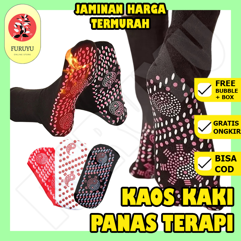 Kaos Kaki Magnet Magnetik Magnetic Terapi Therapy Kesehatan Akupuntur Pelancar Darah Pemanas Penghangat Telapak Kaki Foot Support Tourmaline Massage Socks Anti Pegal Nyeri Kram Dingin Lutut Otot Sendi Kaki Pereda Asam Urat Ampuh Original