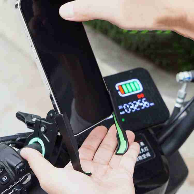 MMM Motorcycle Phone Stang Holder Universal HP Tempat Handphone Stang Sepeda Motor Holder Spion Stand Bracket HP dan GPS Anti Slip Murah Import
