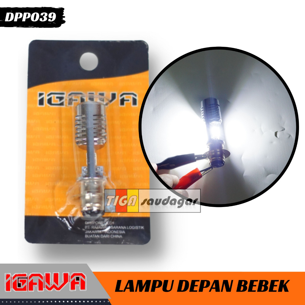 Lampu Utama LED Cree Model DC Flash H6 4 LED CHIP Mata AC DC