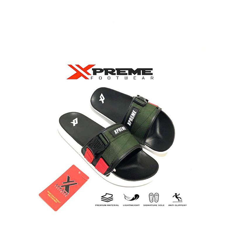 Sandal Selop Pria Distro Webing XPREME FOOTWEAR original brand lokal indonesia - sandal distro pria wanita- sandal slide kekinian