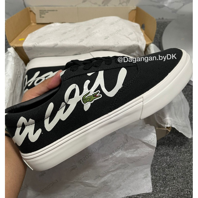 Sepatu Lacoste Hitam Original 100% (NEW) Authentic