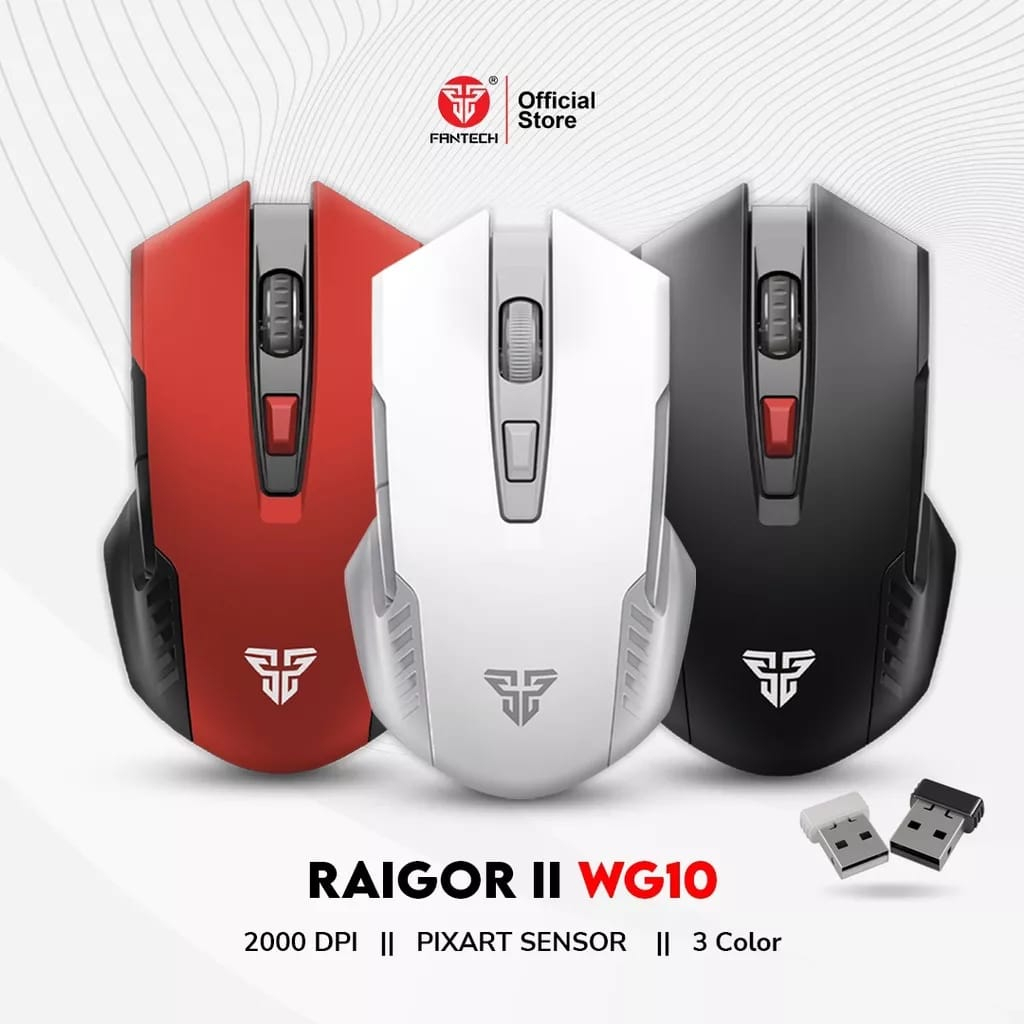 C_   Fantech RAIGOR II WG10 Wireless Mouse Gaming / Mouse Tanpa Kabel