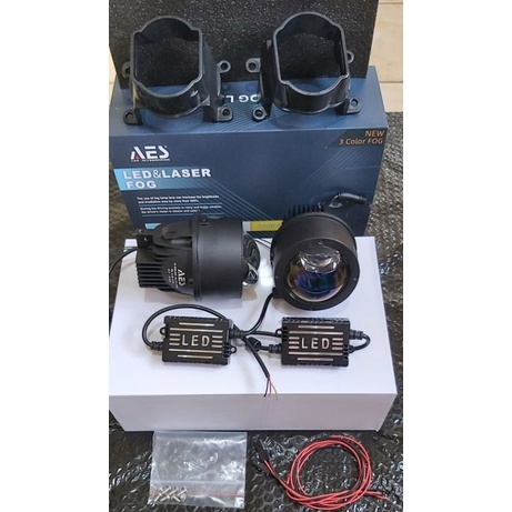 Lampu Foglamp Biled Laser AES Q8 PRO LASER 3 Warna 3000k 4300k 6000k / Projector Projie BILED Foglamp AES Biled 3 Inch 1 year