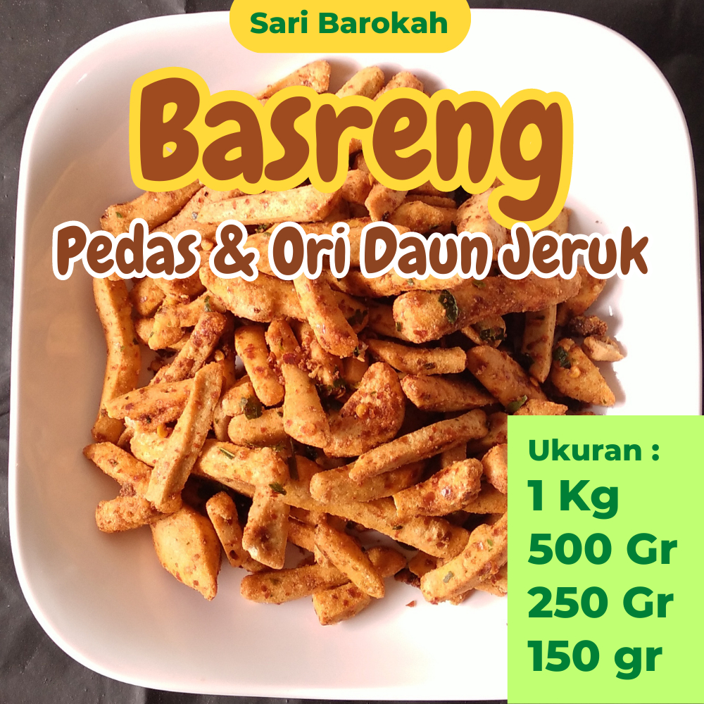 

bastik basreng stik daun jeruk pedas & original 1 Kg, 500 Gr, 250 Gr, 150 gr baso goreng snack kiloan