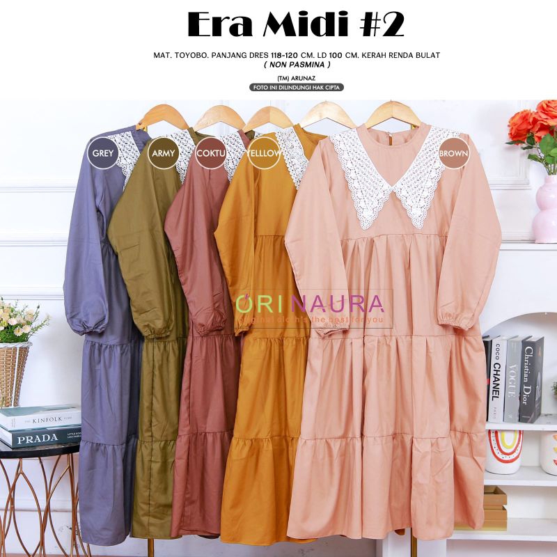 Gamis Wanita Era / Ahlia Midi By Ori Naura