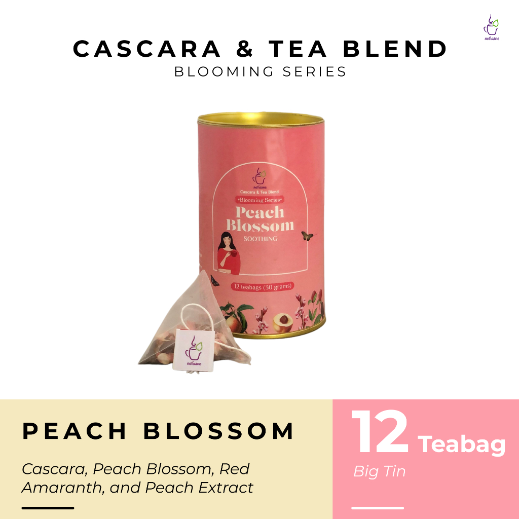 

Netisane Peach Blossom (Cascara, Red Amarant, Peach Blossom, Peach Extract) | Netisane Cascara Blend Blooming Series | Artisan Tea / Teh Herbal | (Big Tin Can)