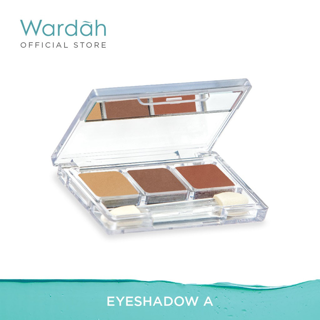 WARDAH Eye Shadow Indonesia / 3.3g / 3 Warna Pigmented Intense Natural / Tahan Lama Long Lasting / Microcoated Particle / Pewarna Perona Pulas Mata Eyeshadow / Aplicator Mirror / Shade A B C D E F G H I J K L M N / Cosmetic Makeup Face Eyes Make Up Series