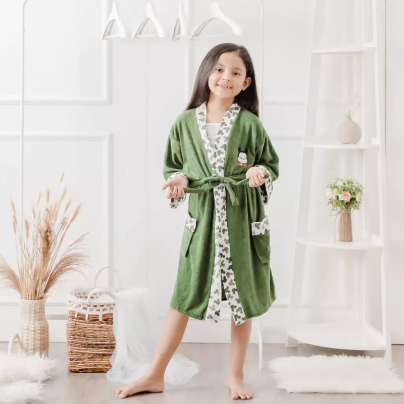 Lover.fashion Kimono Handuk Anak list mickey ( 0 - 5 tahun )