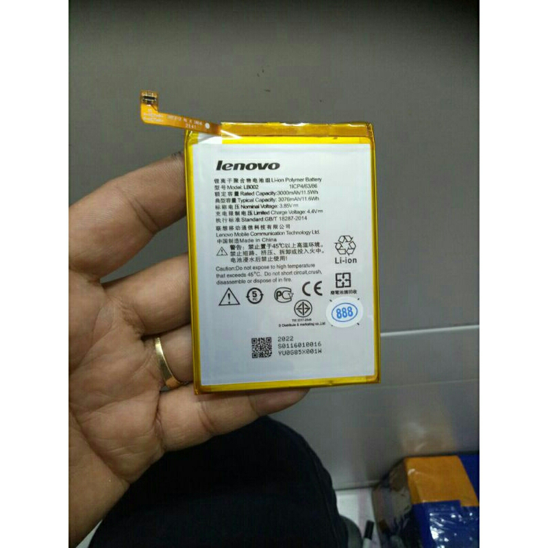 BATERAI LENOVO S5 K520 / K520 PLUS LB002 ORIGINAL 888