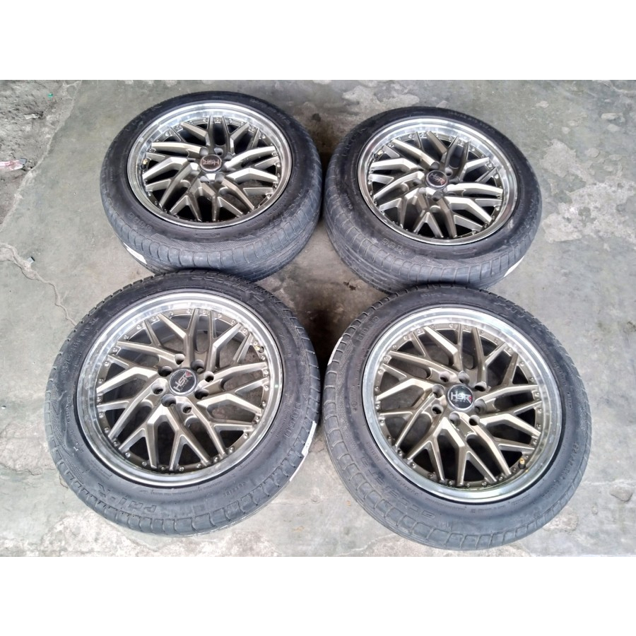 Velg Mobil Bekas Ring 16 Lebar 7 Lobang Baut 4 Ban 95 55 R16 Accelera