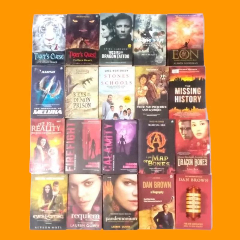 OBRAL NOVEL ORIGINAL // NOVEL FANTASI // NOVEL REMAJA // FIKSI // DAN BROWN // COLLEN HOUCK // BRAND