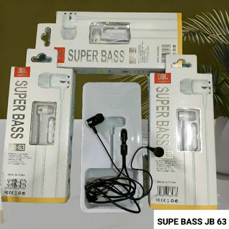 Headset JB 63 JBL Earphone original Super Bass