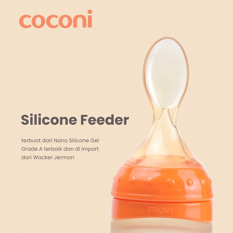 Coconi Silicone Baby Feeder Spoon 120ml Botol Sendok MPASI