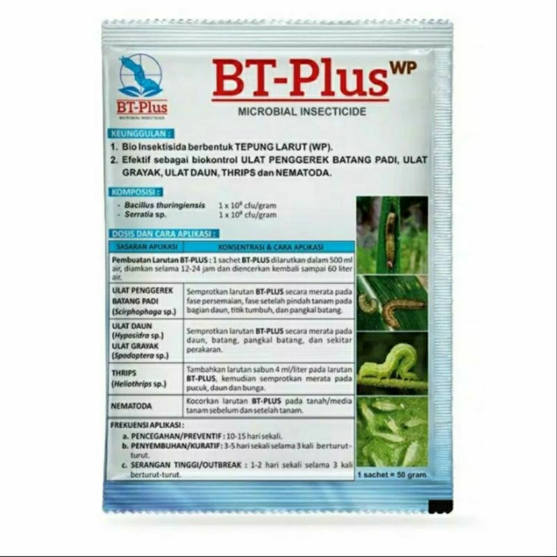 BT PLUS BIO INSEKTISIDA 50gr