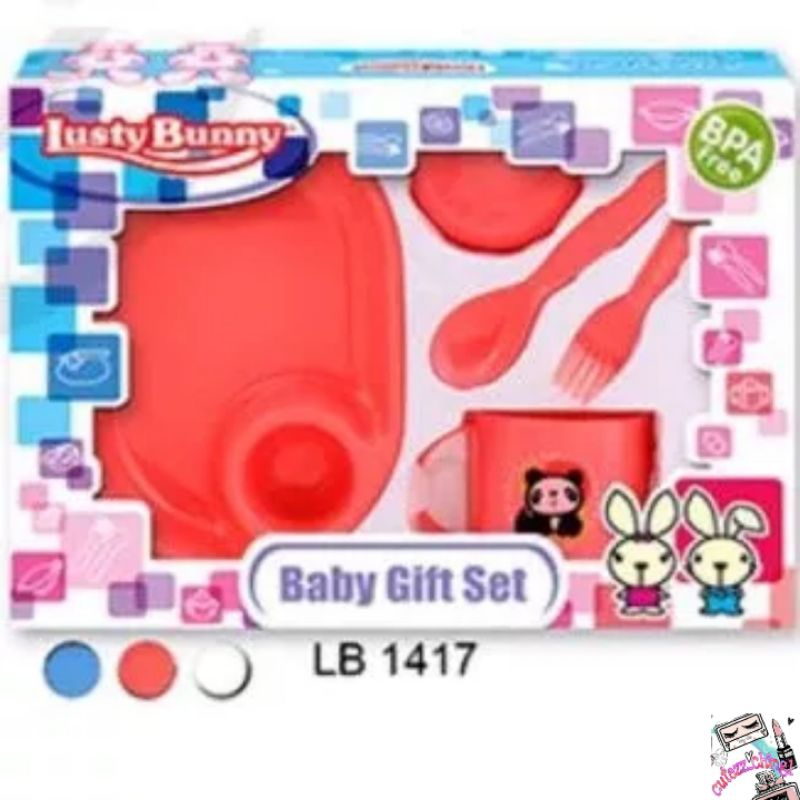 ☃️Cutezz_Ching1☃️Lusty Bunny Feeding Set Kemasan isi 5