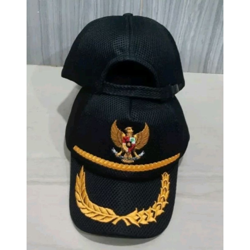 TOPI SECURITY TOPI SATPAM TOPI MES EMBROIDERY COMPUTER BERKUALITAS