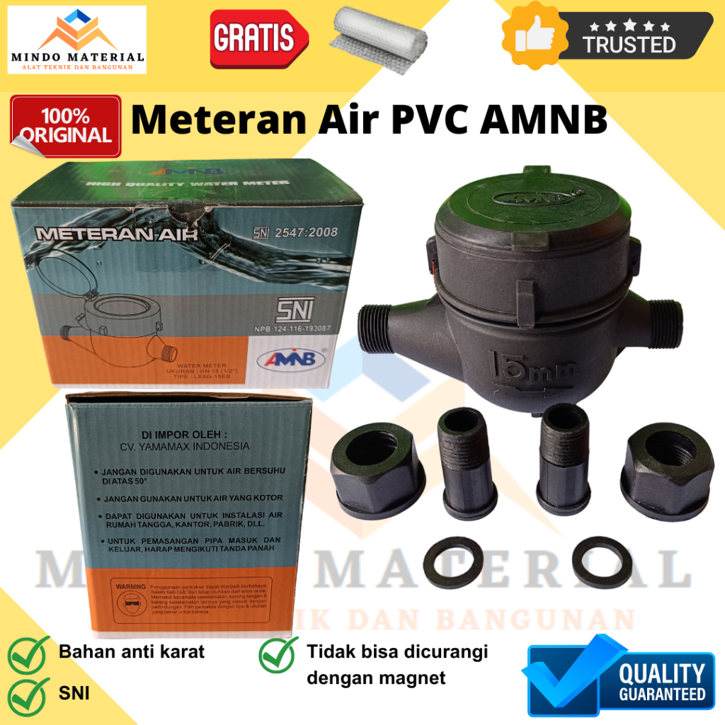 Meteran Air PDAM PAM Plastik AMNB / Watermeter