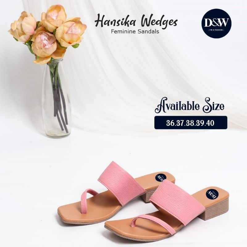 Hansika Sandal Wedges Premium by D&amp;W bisa Cod