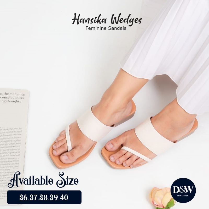 Hansika Sandal Wedges Premium by D&amp;W bisa Cod