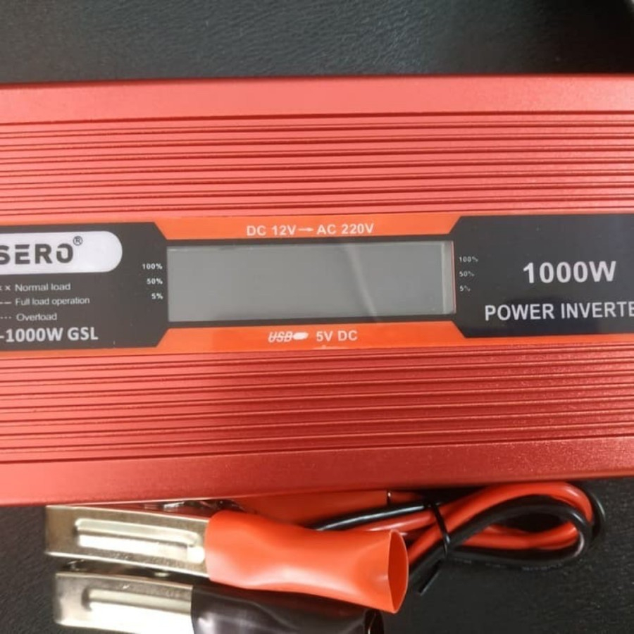 Power Inverter Inveter Visero 1000W 1000 Watt Layar Digital Solar Inverter DC To AC