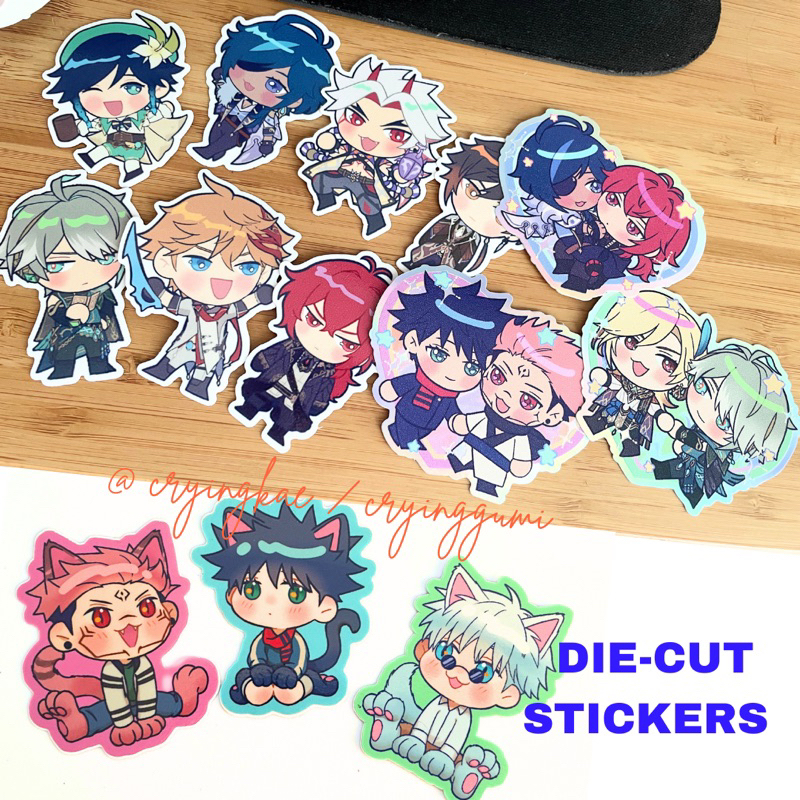 

die-cut stickers by cryingkae