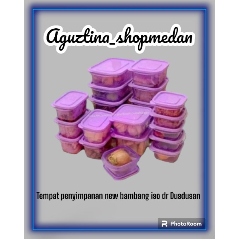 TOPLES Kulkas dan  tolples oven PLASTIK ISO ISTRI SET of 18 pcs purple/TOPLES ISO ISTRI Dusdusan