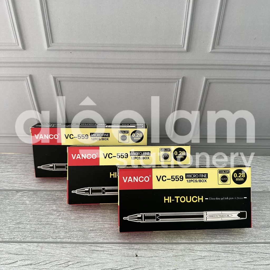 

ECER ( 3 PCS ) Pulpen Hitech Hi-Touch Vanco 0.28 mm Gel Pen Hi-Touch Vanco 0.28mm