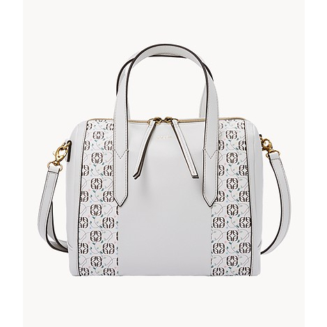 Fossil sydney satchel neutral floral