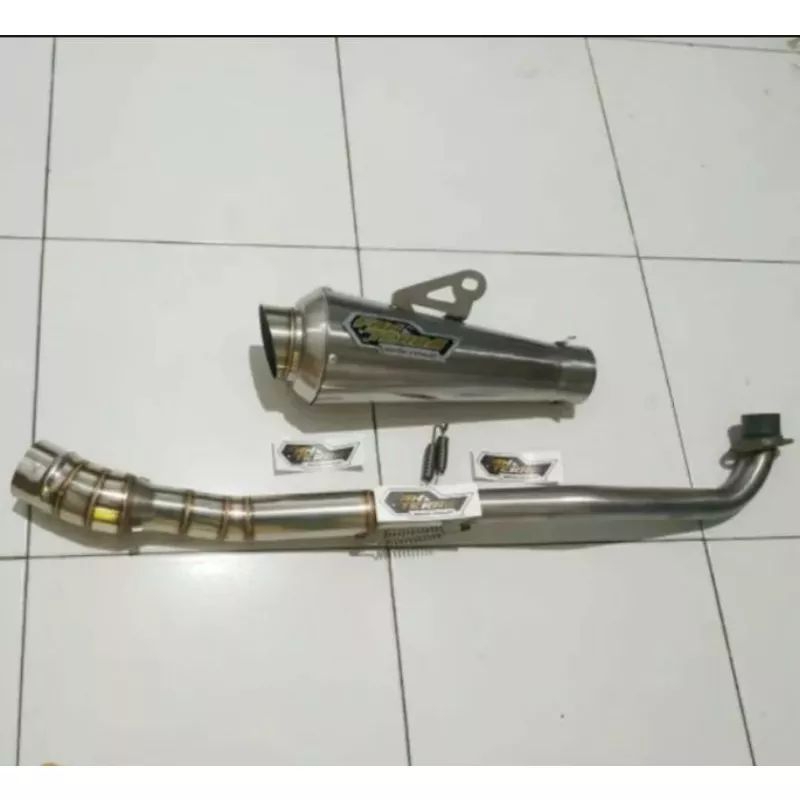 KNALPOT FANTERA LEHER KOLONG 150CC 200CC UNTUK MOTOR BEBEK