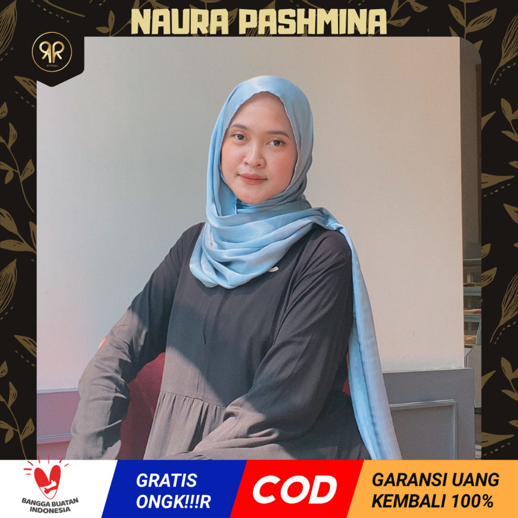 AR – Naura Hijab Jilbab Kerudung Pashmina Pasmina Cradenza Silk Cardenza Ukuran 180x75 Panjang Premi