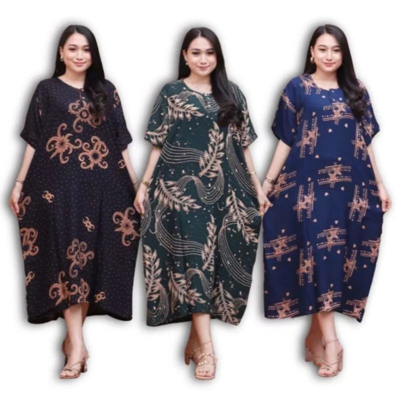 Daster Rayon - Kencana Ungu  - Daster Jumbo Lengan Pendek Busui  Bumil Kekinian