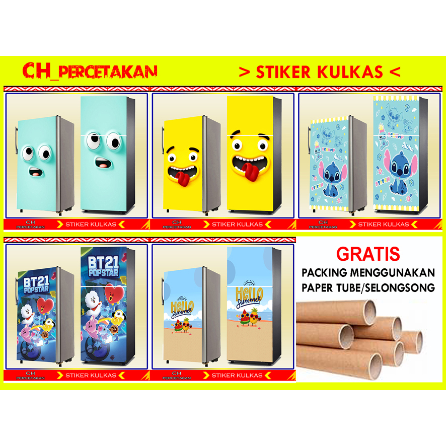 STIKER KULKAS, WALLPAPER KULKAS