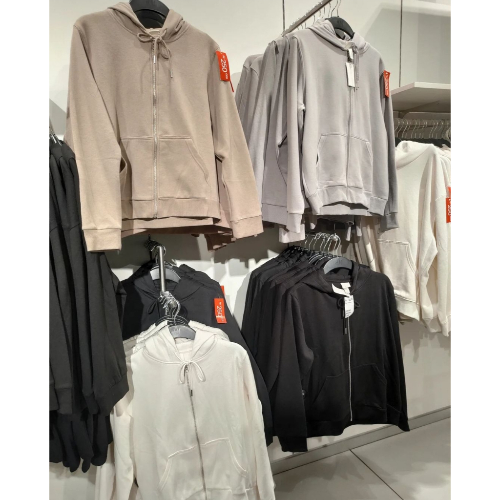 h&amp;m zipp hoodie original / Jaket hnm original 100%