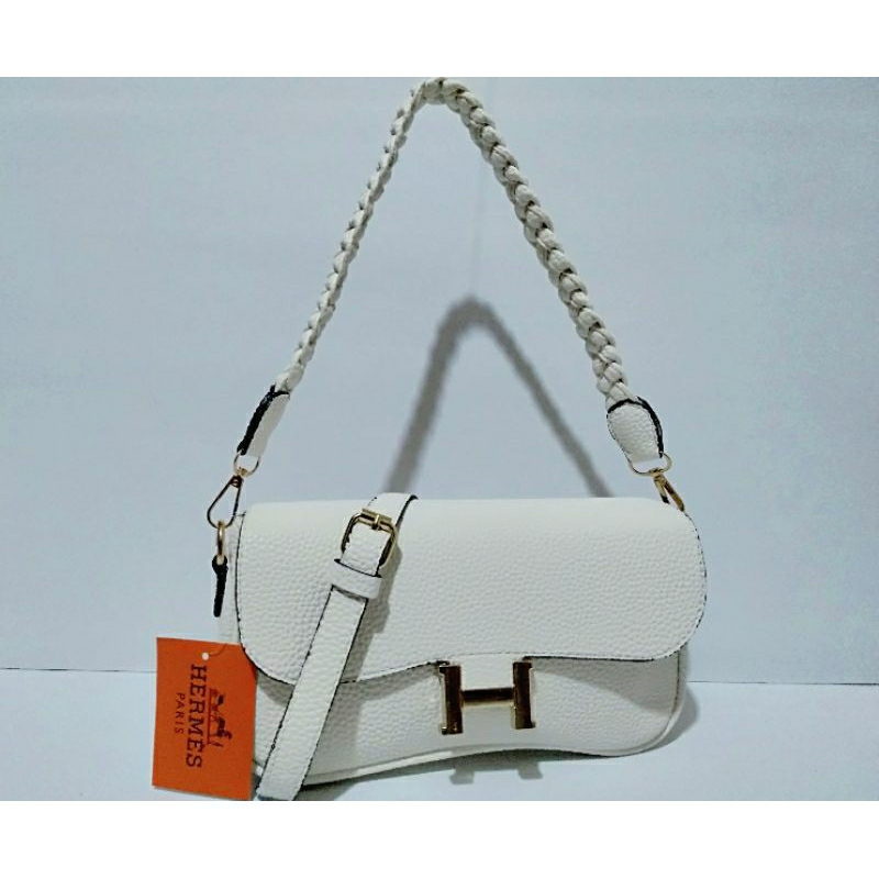TAS HER(M)ES SLEMPANG BAHU TALI KEPANG SEMI IMPORT TOP TERBARU
